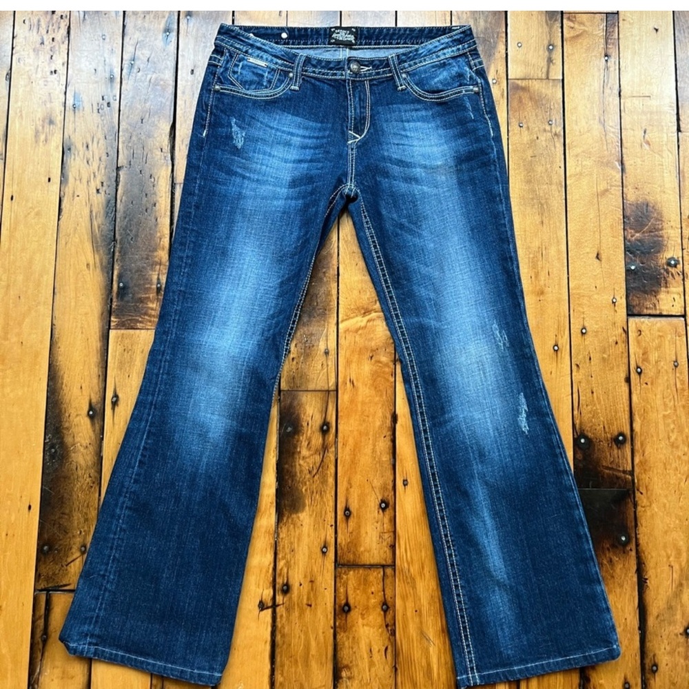 Women's Express Jean Rerock Boot Cut Size 12 Low Rise